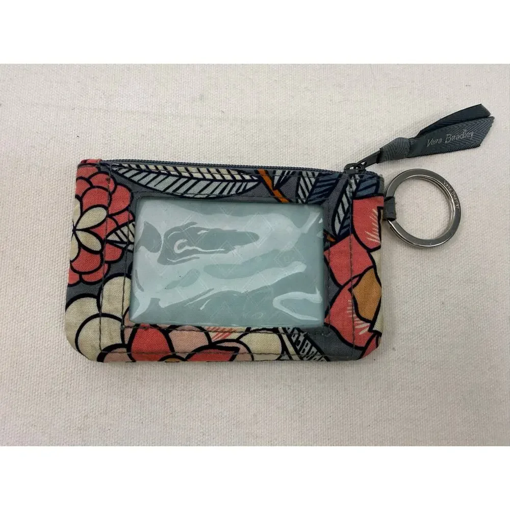Vera Bradley Tropical Evening Flat Iron Travel Case + ID Holder Set - Picture 3 of 8